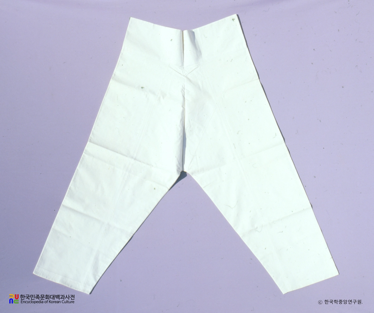 백색 옥양목 겹바지