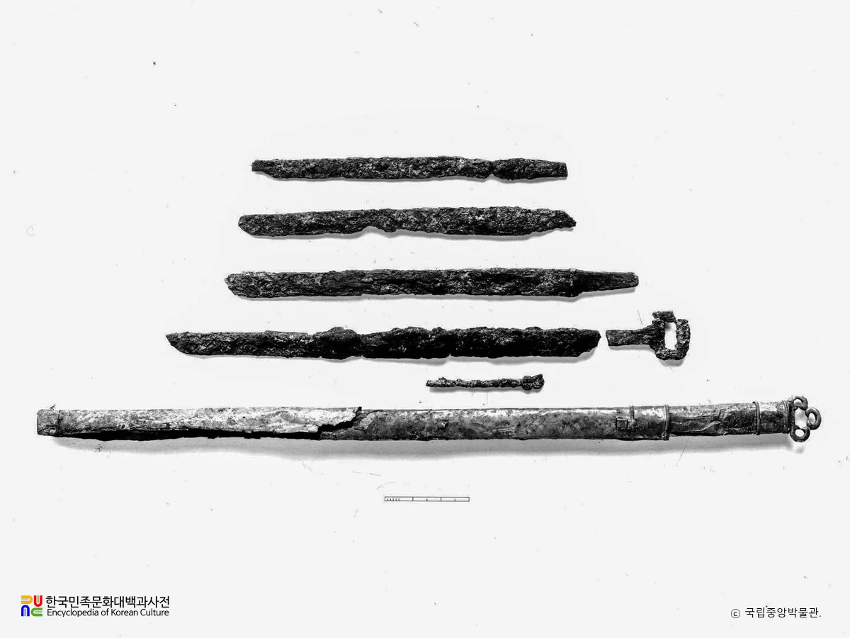 경북 달성 내당동 고분 환두대도 도신