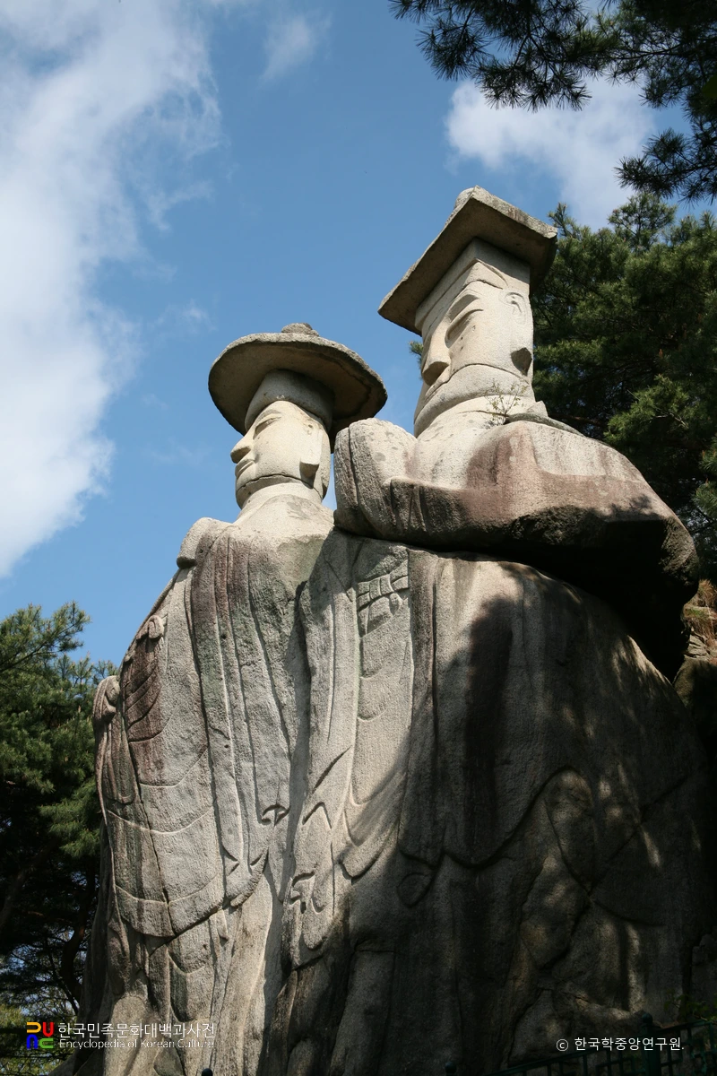 파주 용미리 마애이불입상