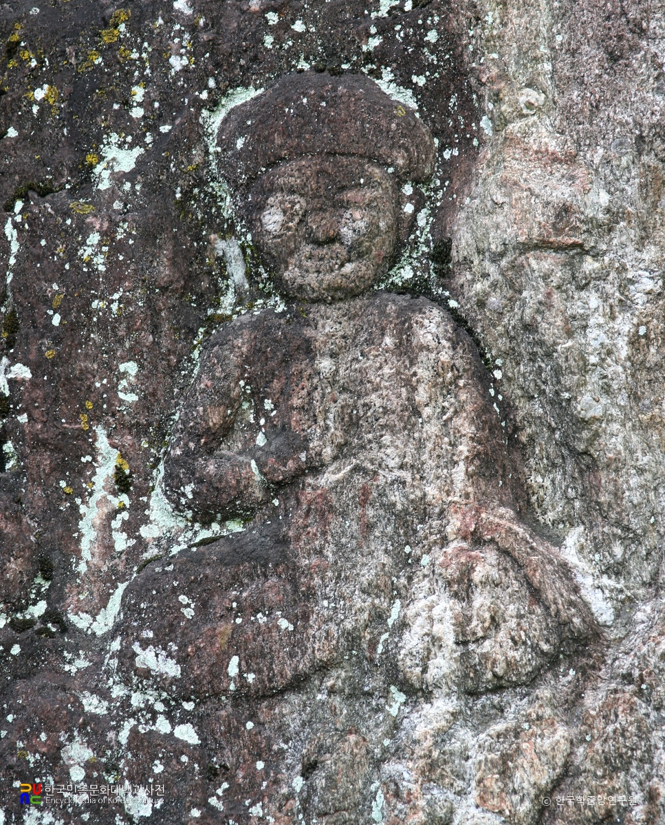 천안 성불사 마애석가삼존 16나한상 및 불입상