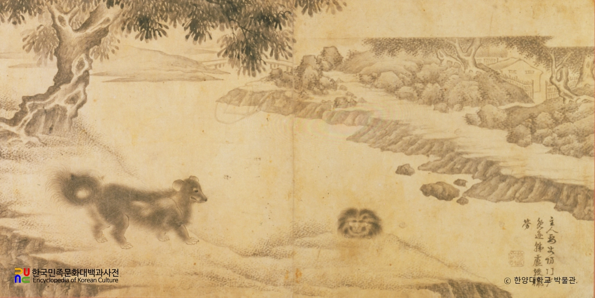 납견방문도 / 김익주