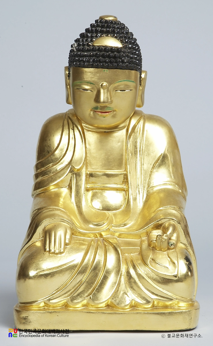 울주 문수사 석조 아미타여래 좌상