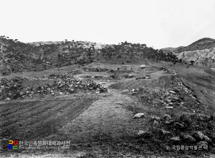 부여 경룡사지 전경