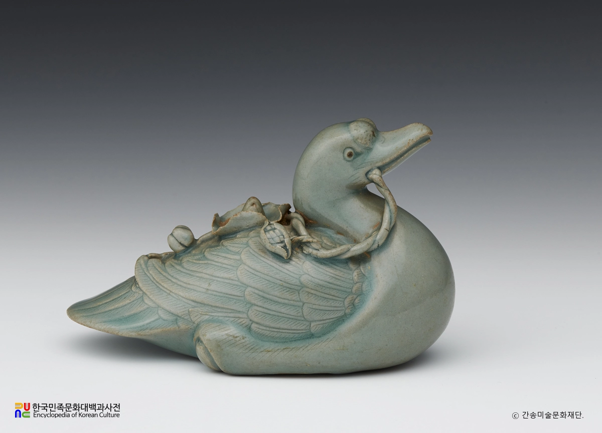 청자 오리모양 연적