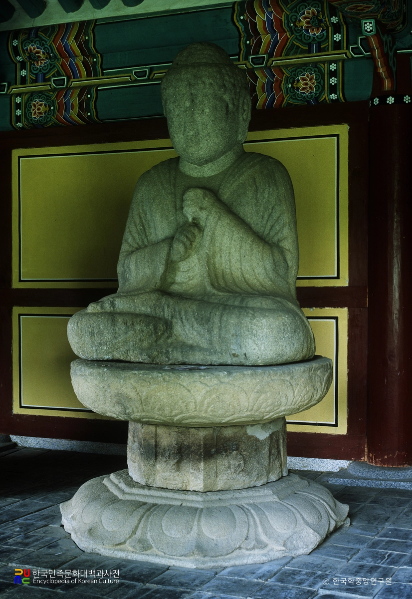 홍천 물걸리 석조비로자나불좌상