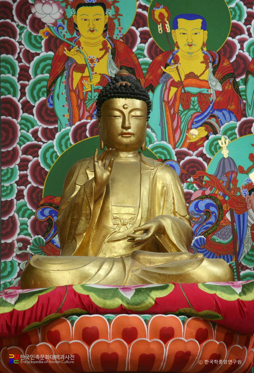경주 왕룡사원 목조아미타여래좌상