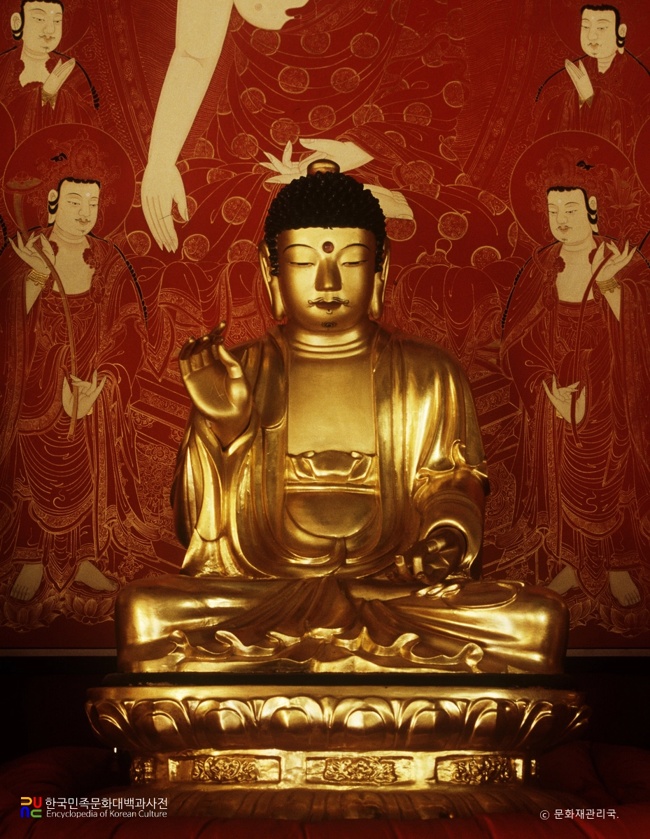 인제 백담사 목조아미타여래좌상 및 복장유물 중 목조아미타여래좌상