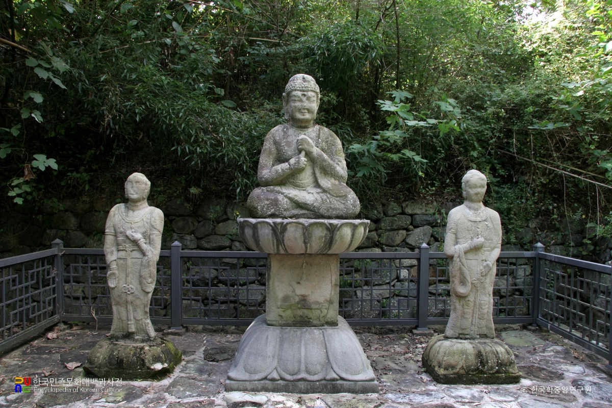 합천 죽고리 삼존석불