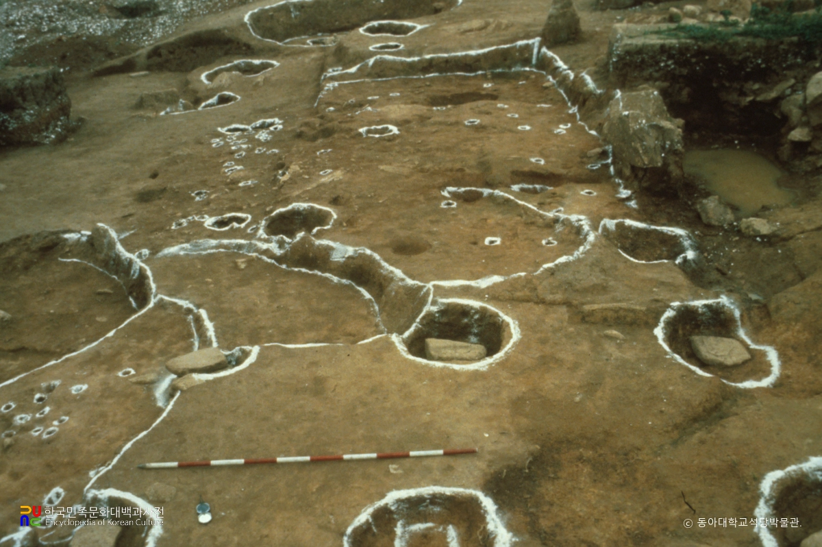 김해 부원동 유적 발굴 모습 전경