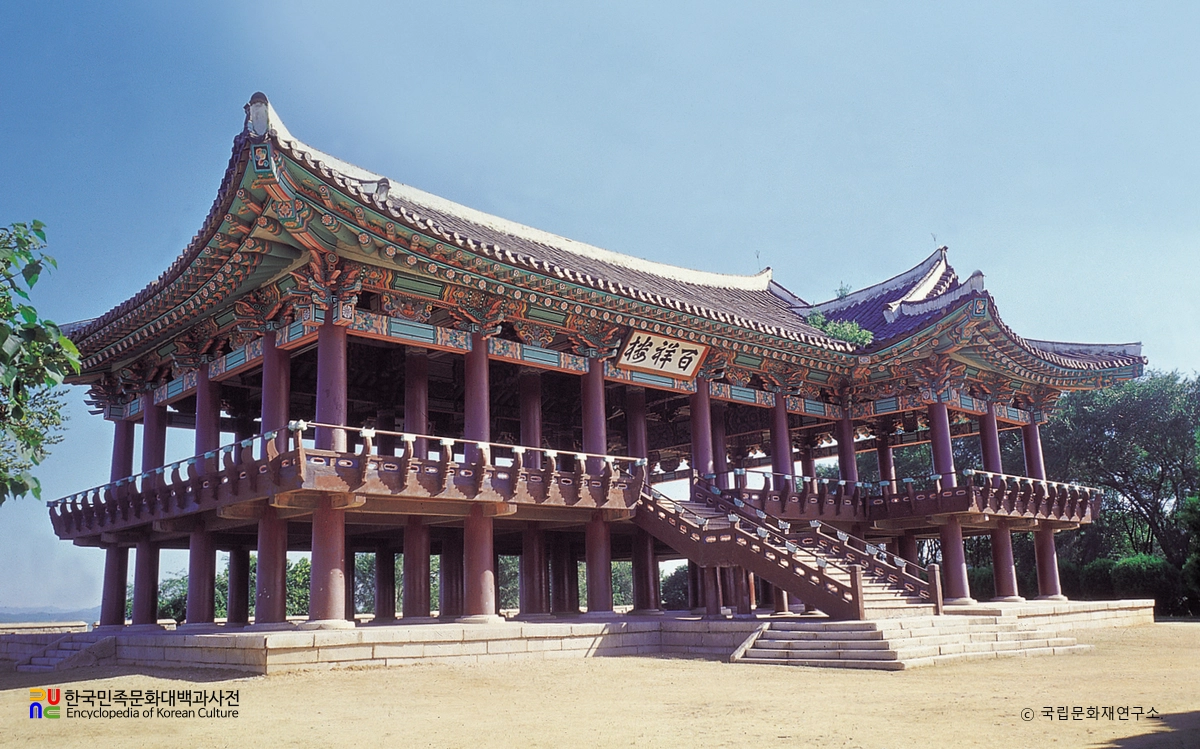 안주 백상루 정측면