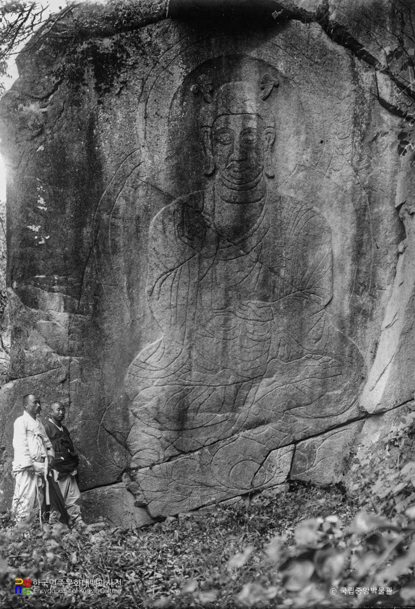 문경 대승사 묘적암 마애불좌상