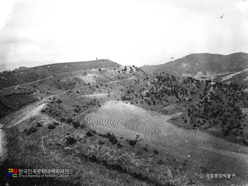 정평 비백산 부근 장성 전경