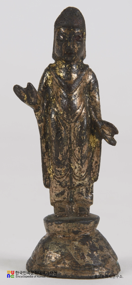 광주 원효사 출토유물 / 불입상