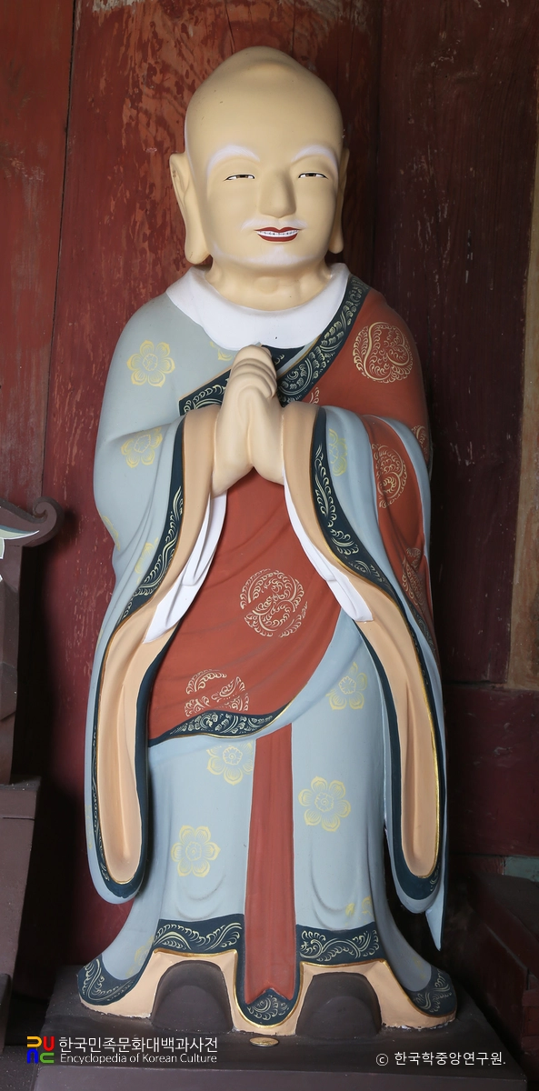 해남 미황사 목조석가여래삼존상 / 가섭존자