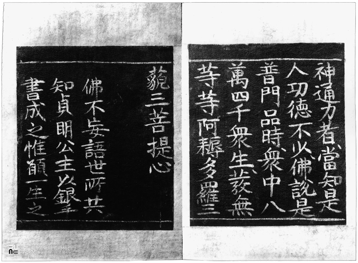 고성 유점사 소장 전 인목왕후어필 관세음보살보문품경 중 본문