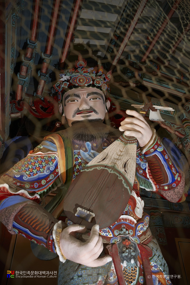 보은 법주사 사천왕문 지국천왕