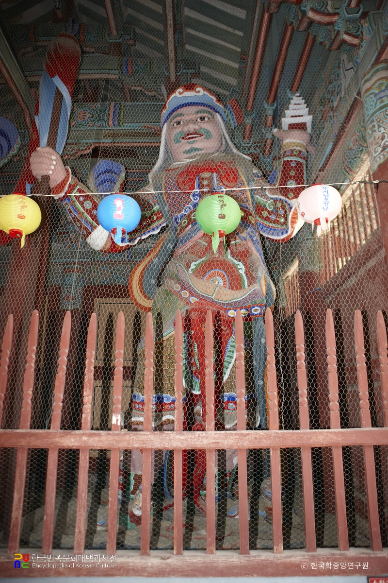 보은 법주사 사천왕문 다문천왕