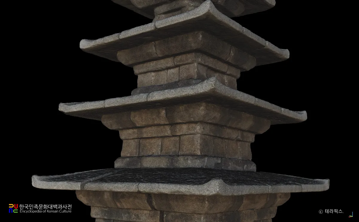 부여 정림사지 오층석탑 탑신