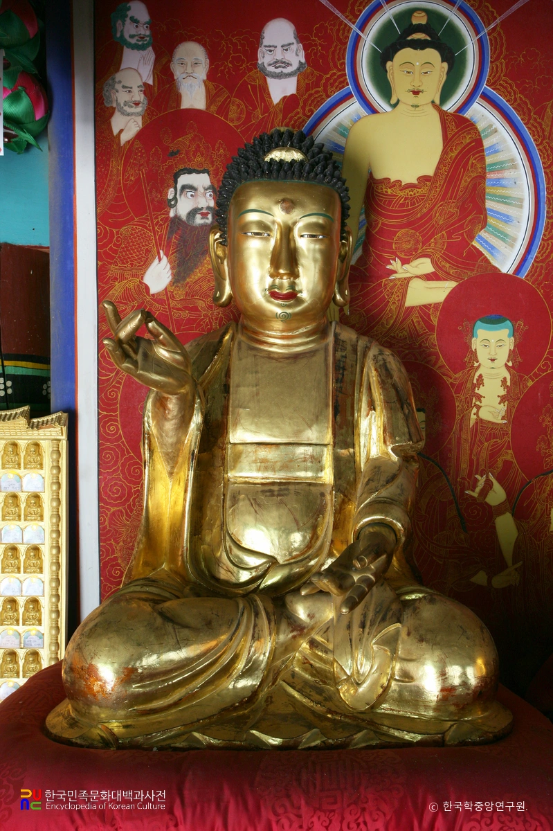 강진 정수사 석가여래삼불좌상 / 우협시