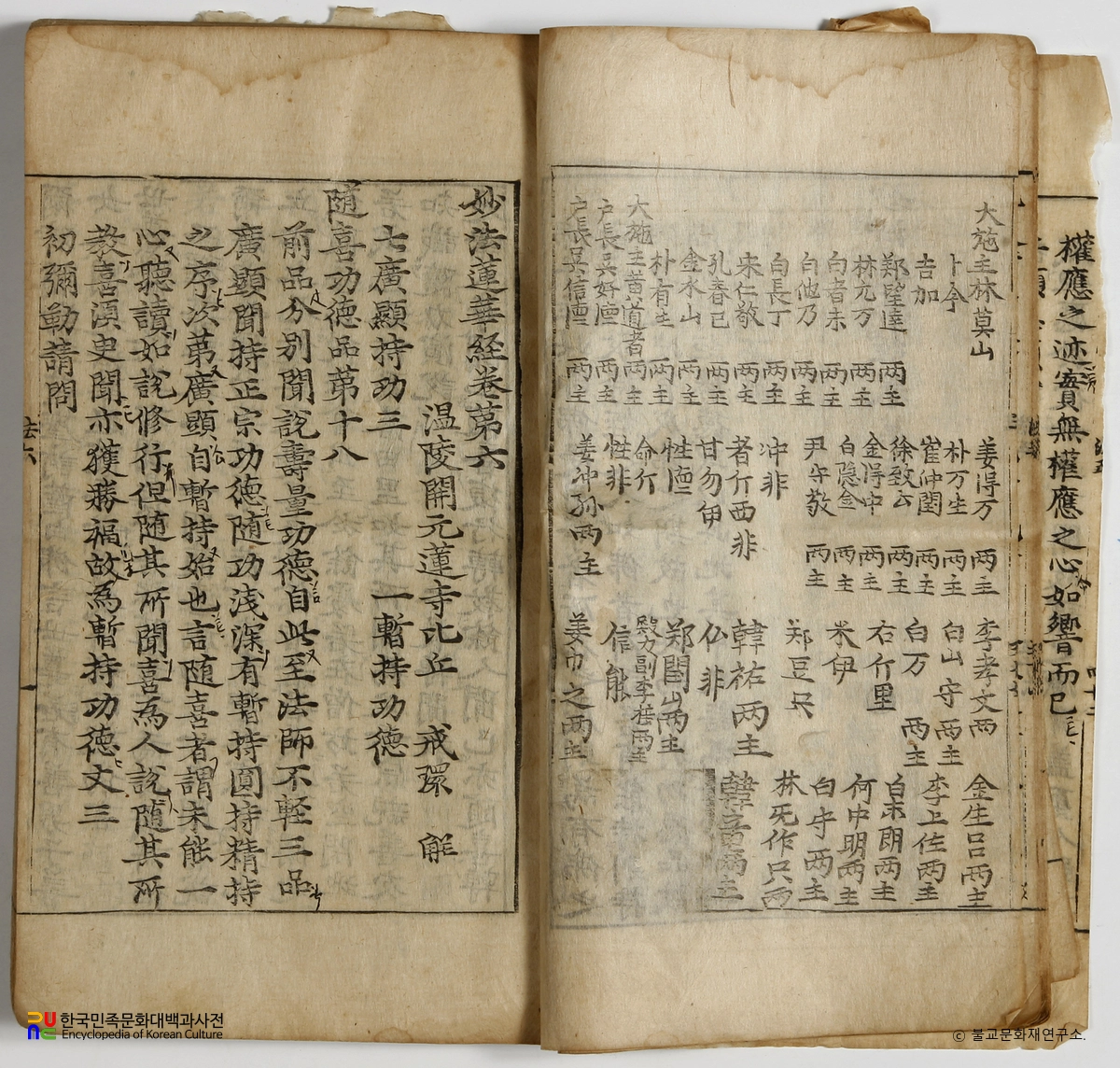 서울 학림사 석조약사여래삼불좌상 복장유물 / 묘법연화경 권4~7