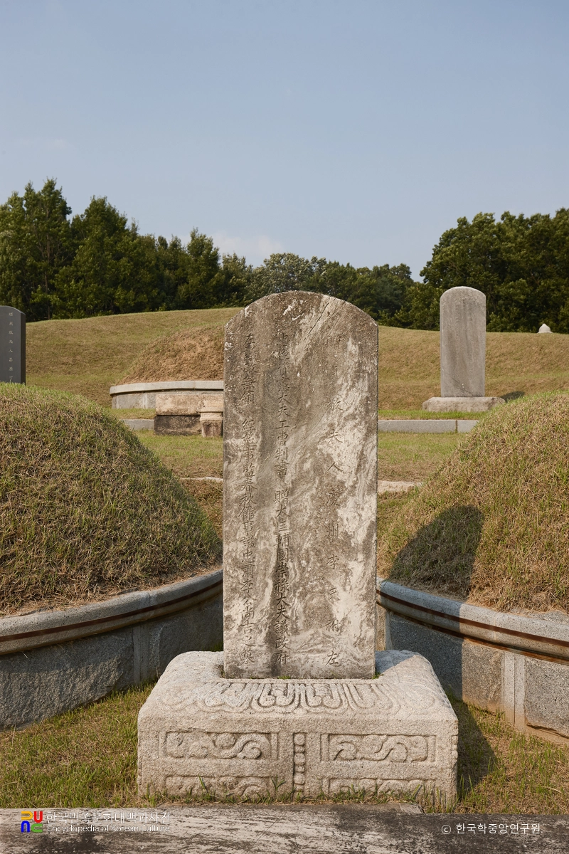 서울 충숙공 이상길 묘역 묘표 정면