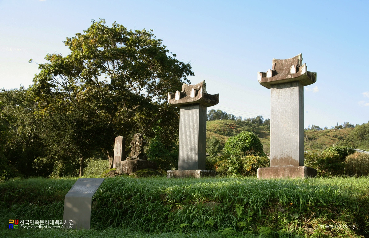 공주 이목 이세장 유적 / 신도비와 괴석