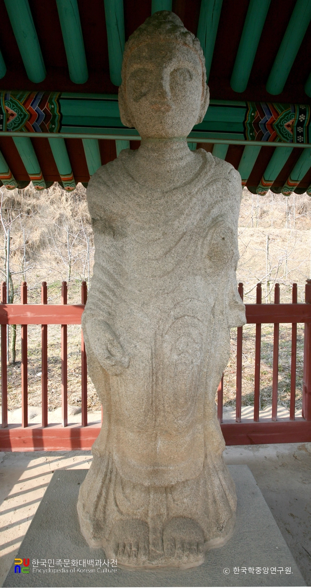 영주 석교리 석조 여래 입상