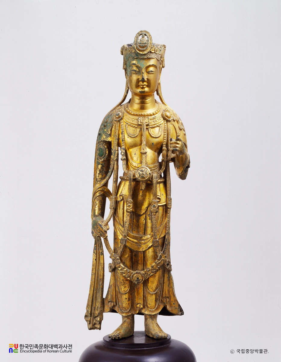 구미 선산읍 금동 보살 입상