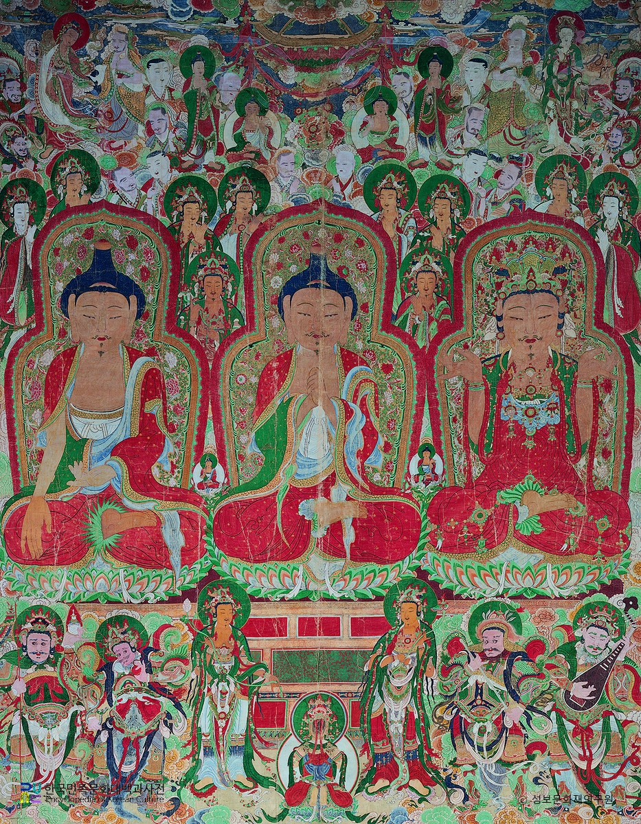 공주 갑사 삼신불괘불탱