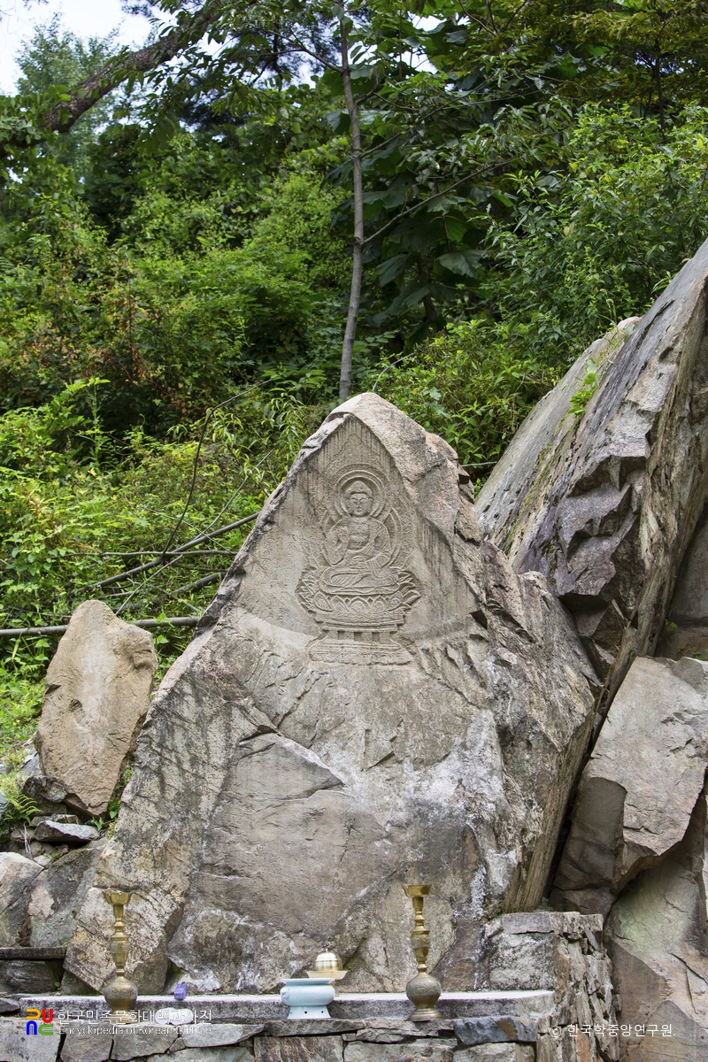 하남 교산동 마애약사여래좌상