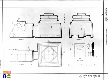 평안남도 대동군 토포리 남총 실측도