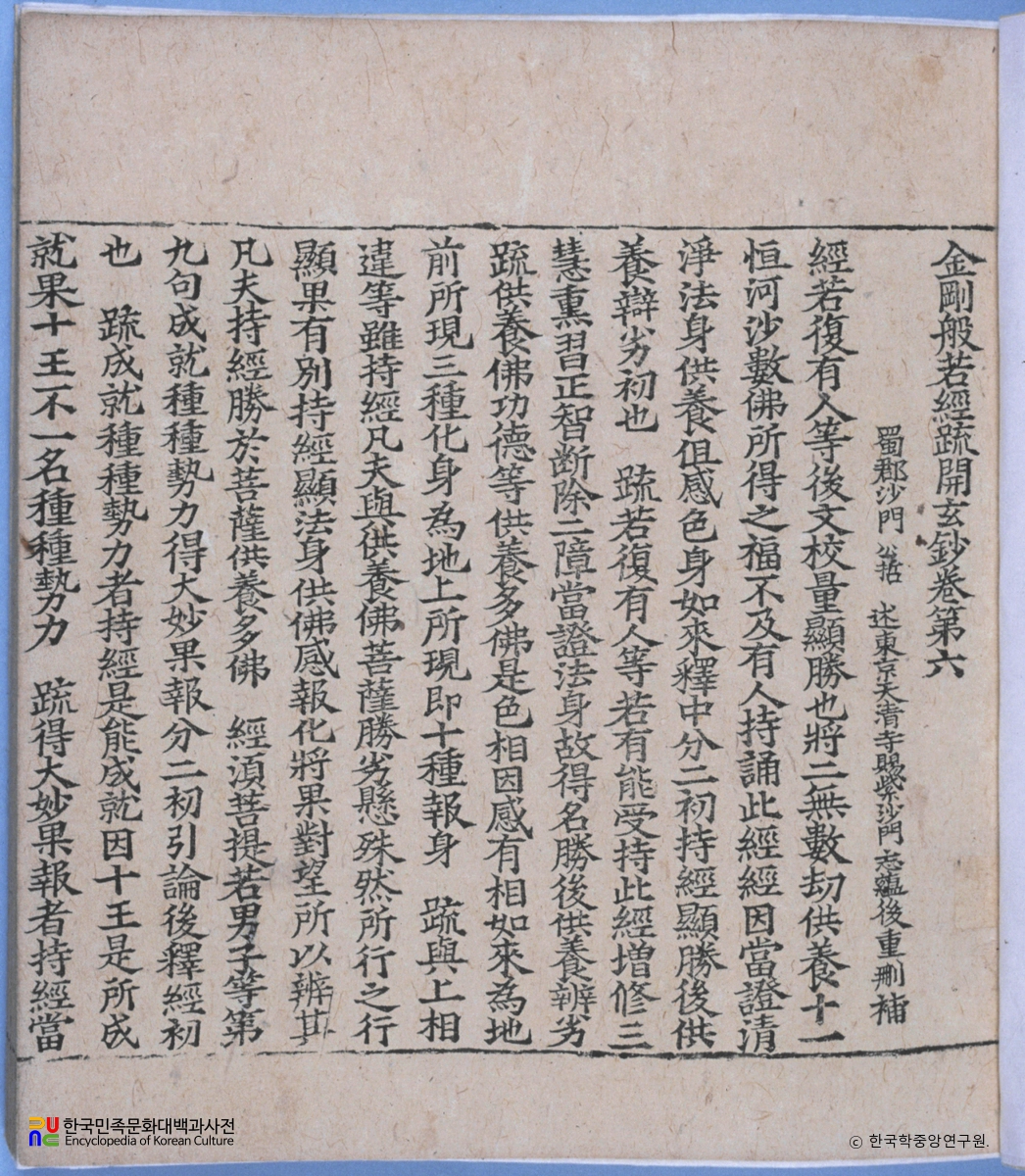 금강반야경소개현초 권4~5