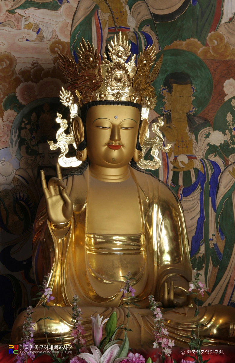 속초 신흥사 목조아미타삼존불좌상/대세지