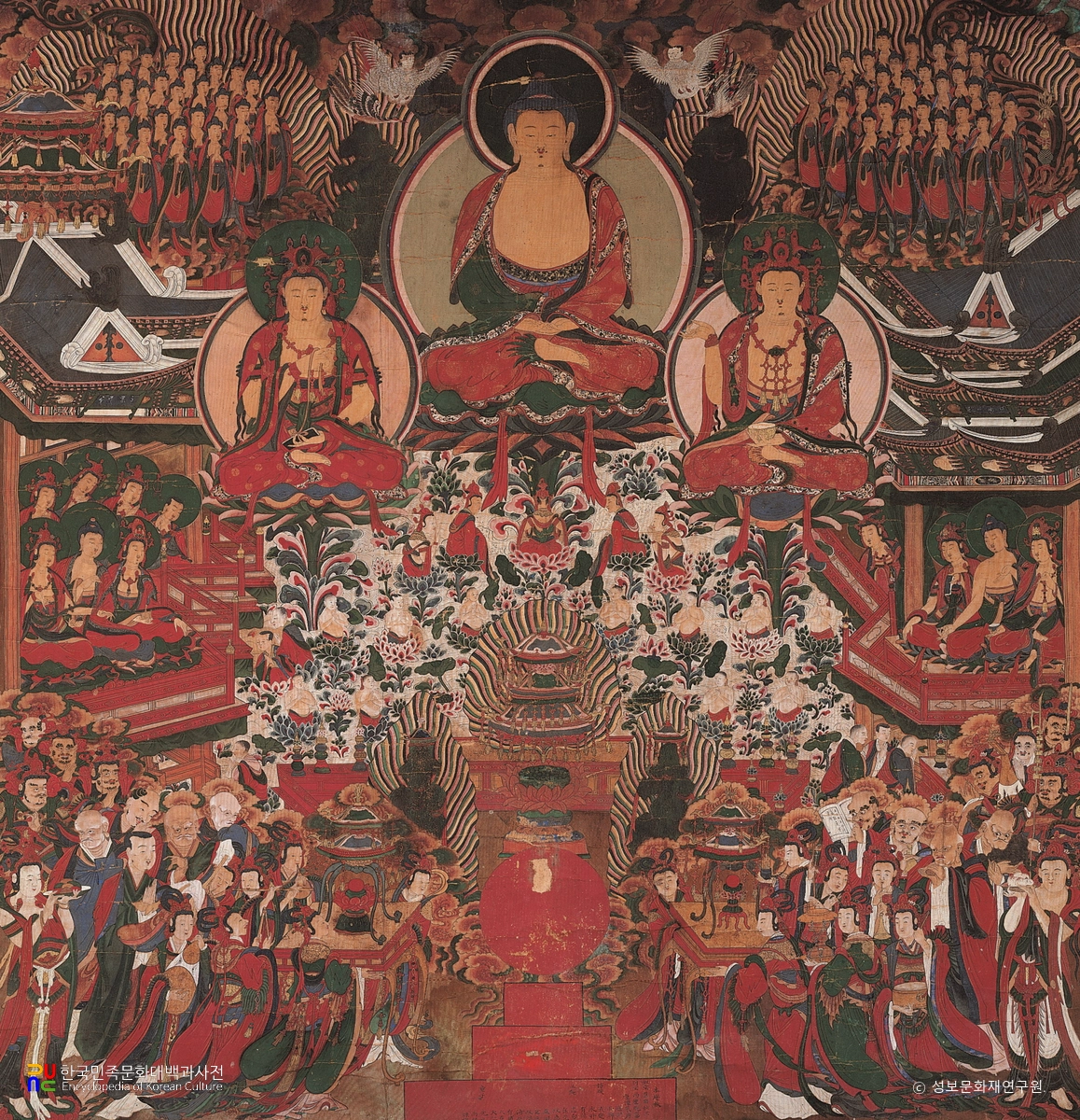 대구 동화사 염불암 극락구품도