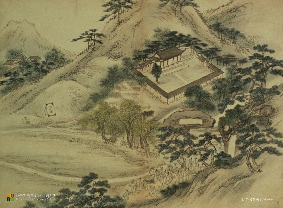 김홍도 풍속화첩 중 활터