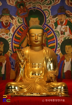 속초 신흥사 명부전 지장슬롯 커뮤니티삼존상 / 지장