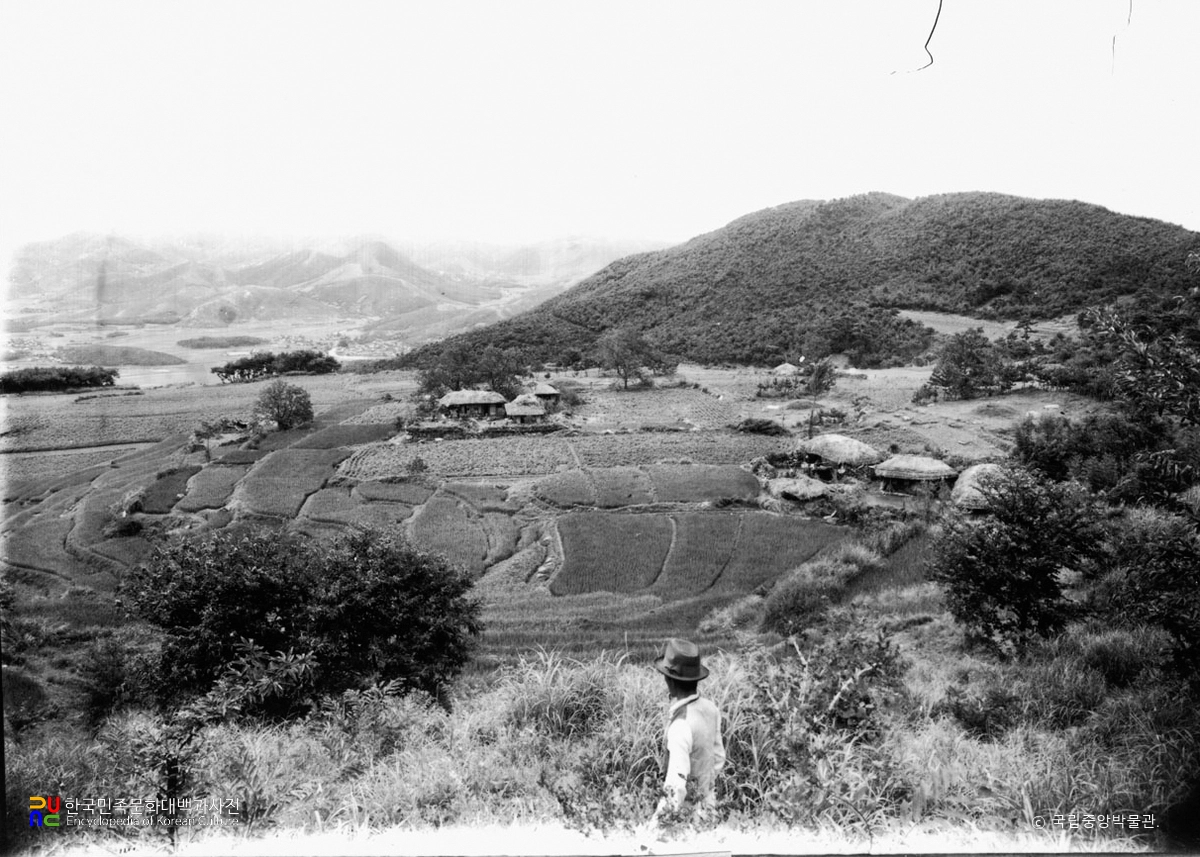 경주 남산 천룡사지 전경