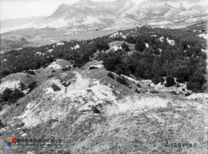 구미 낙산리 고분군 중 75호분 전경