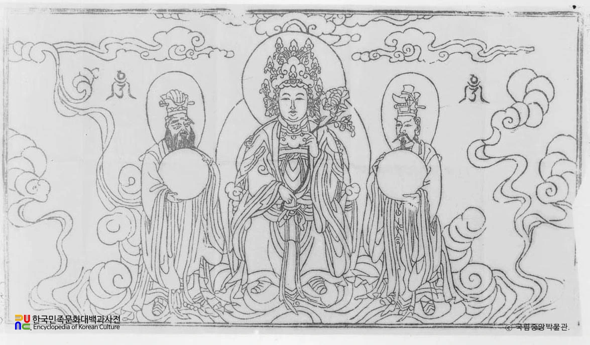 수운교 신도 가정에 걸려있는 천단도