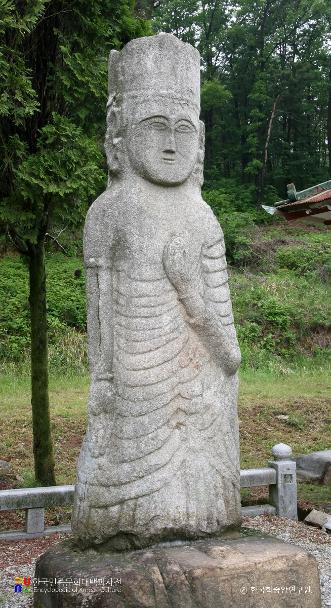 대전 진잠 성북리 석조보살입상