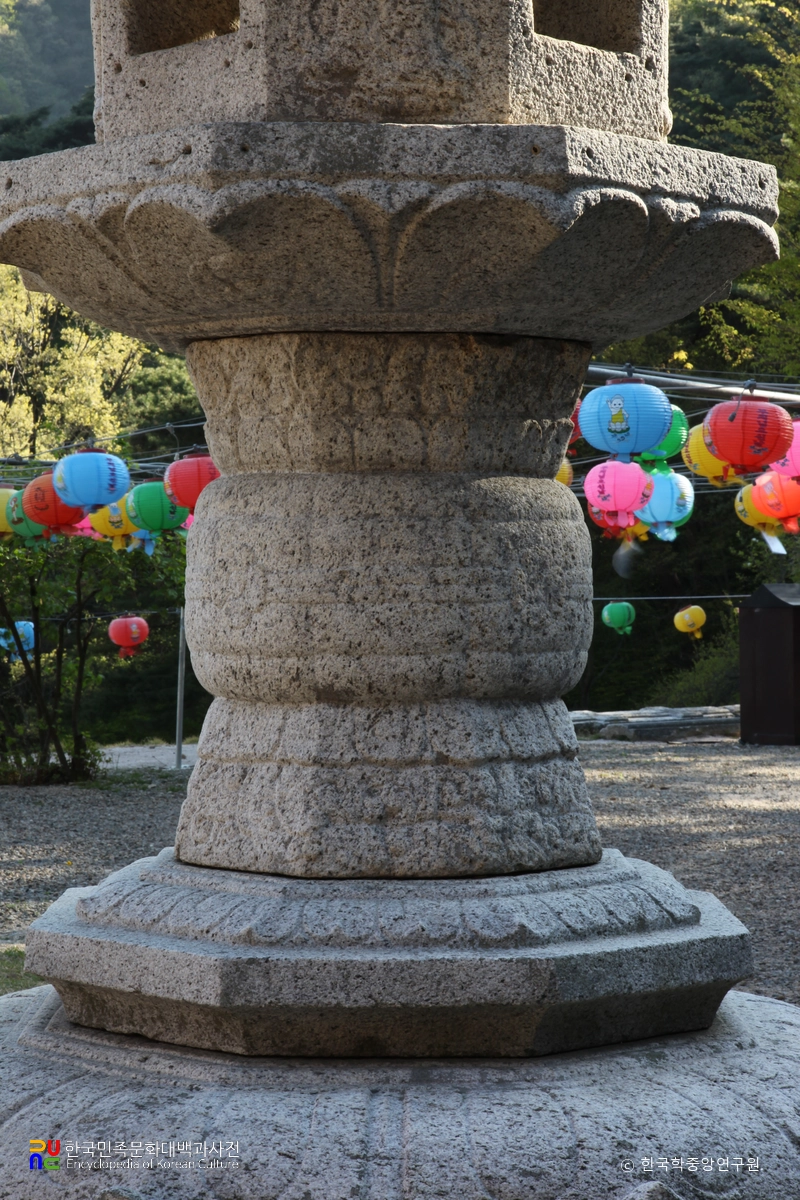 합천 청량사 석등의 간주