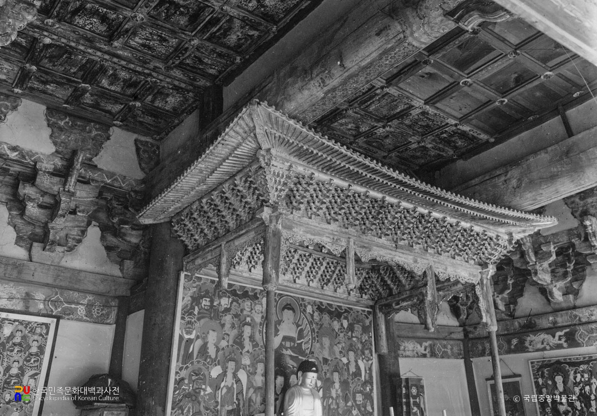 춘천 청평사 극락보전 닫집