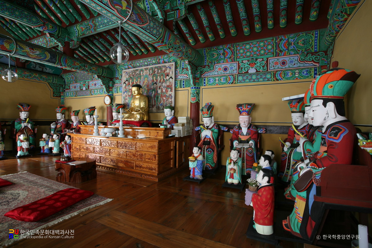 김천 봉곡사 명부전 목조지장삼존상 및 시왕상