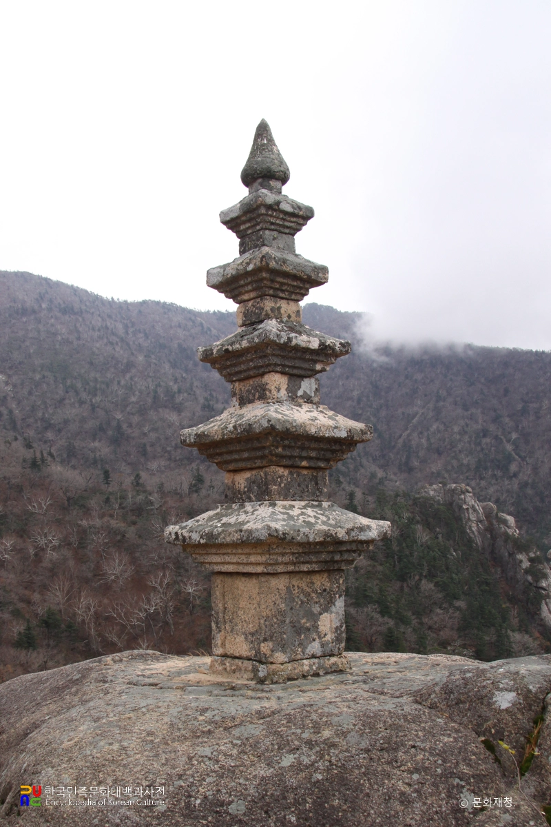 인제 봉정암 오층석탑