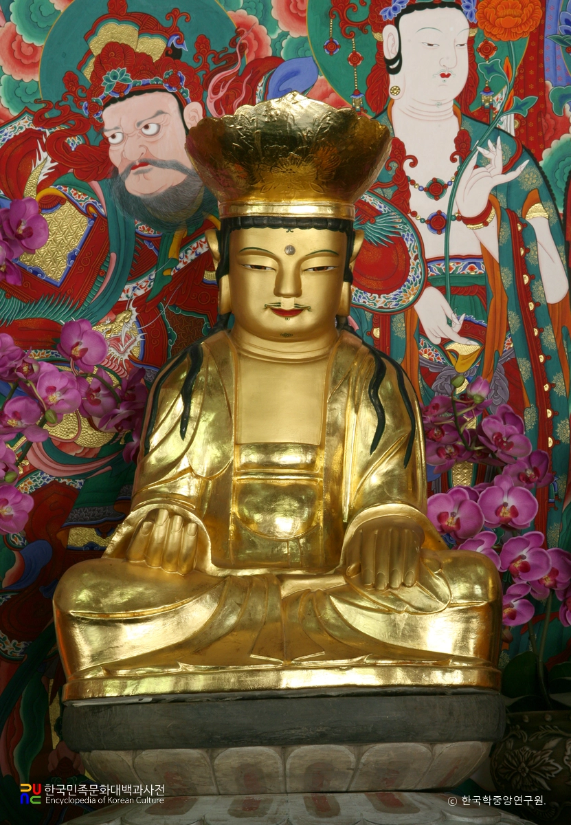 청송 대전사 보광전 석조여래삼존상