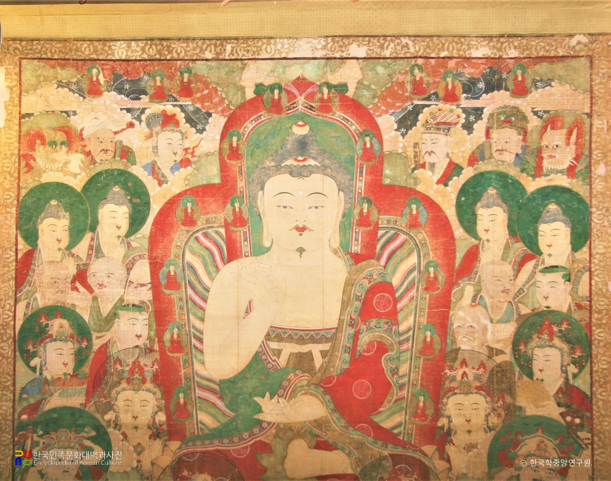 하동 쌍계사 팔상전 영산회상도