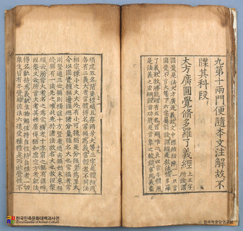 대방광원각약소주경 권상