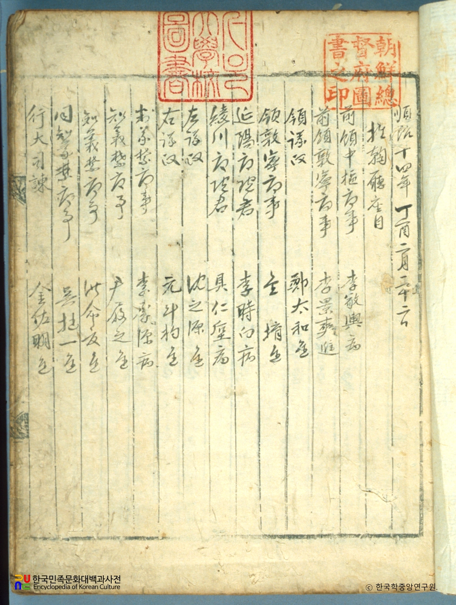 추국일기