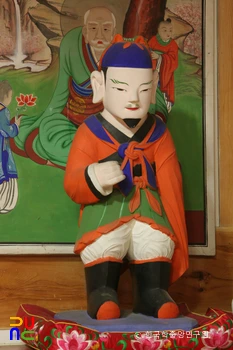 청도 덕사 영산전 석조여래삼존상 및 십육나한상