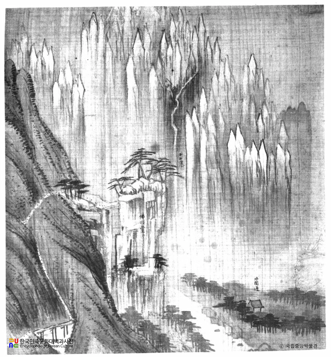 정선필 불정대(신묘년풍악도첩)